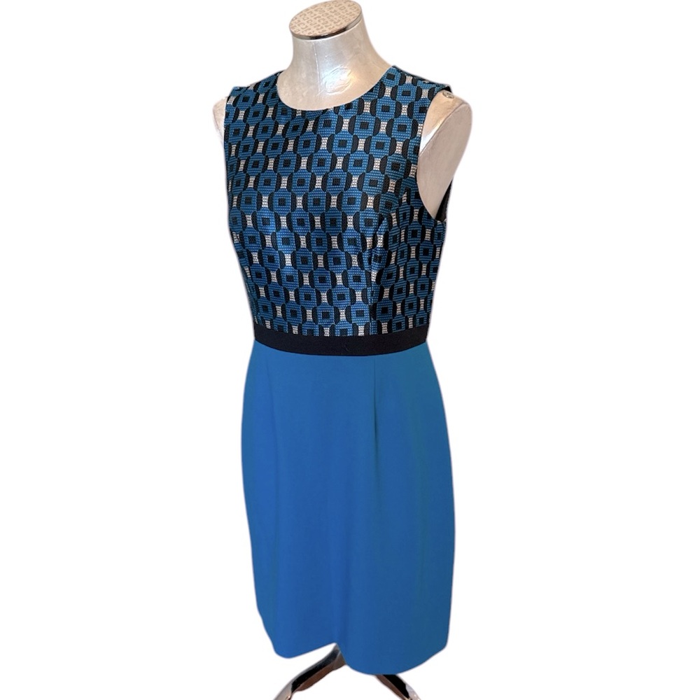 Shoshanna Women’s Sheath Sleeveless Dress Jacquard Size 8